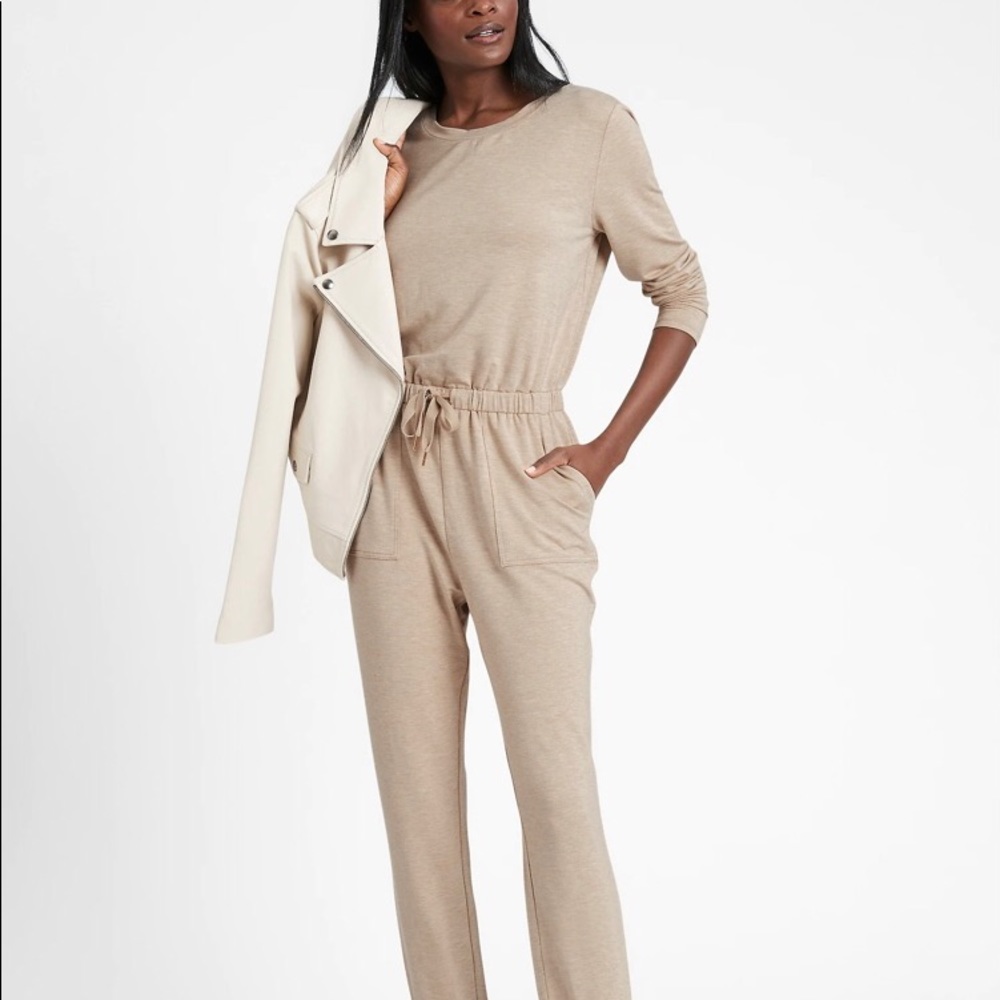 Banana Republic baby terry jumpsuit - Heather oatmeal colour